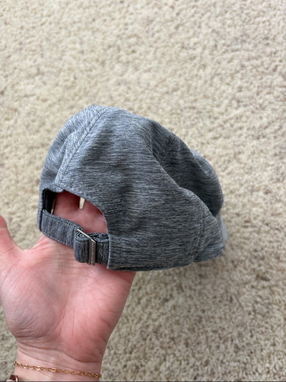 NEW Under Armour Women’s Heather Gray Hat with Mint Teal Logo - Picture 4 of 4